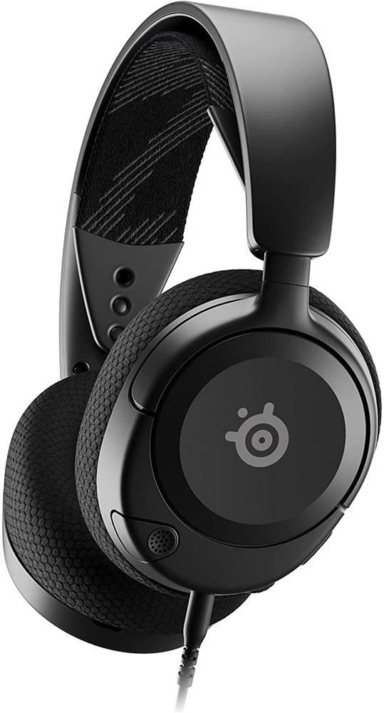 SteelSeries Steel Series Arctis Nova 1 Multi-System Gaming Headset Hi-Fi Drivers 360° Spatial Audio  AirWeave Memory Foam Ear Cushions  Ultra Lightweight PC PS5 PS4 Xbox Black | 61606