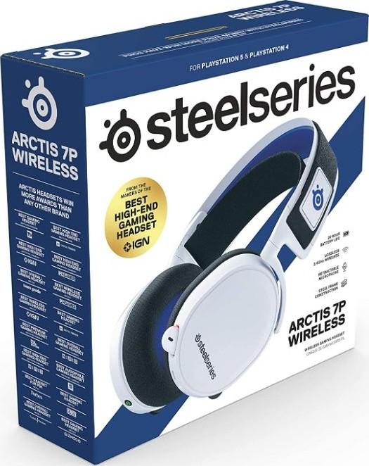 SteelSeries Arctis 7P Wireless - Lossless 2.4 GHz Wireless Gaming Headset - for PlayStation 5 and PlayStation 4 | White-61467 - SW1hZ2U6MTAyOTIzNg==