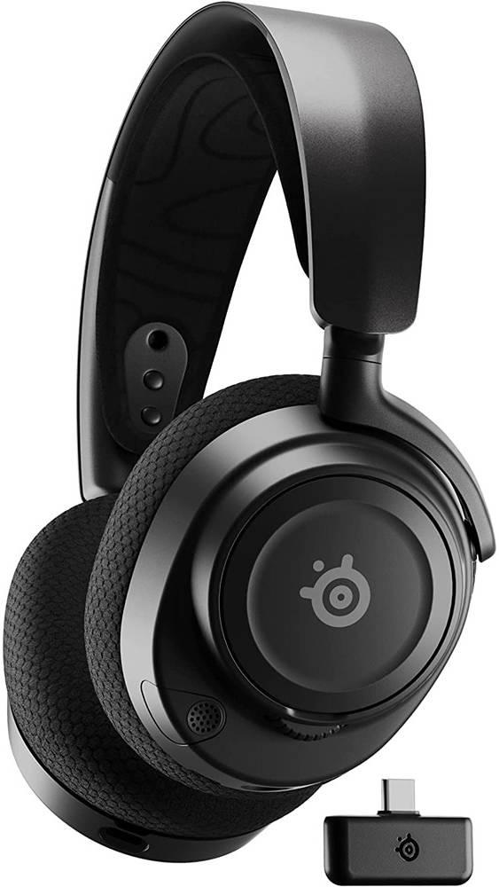 SteelSeries Arctis Nova 7 Wireless Multi-System Gaming & Mobile Headset Nova Acoustic System 2.4GHz & Simultaneous Bluetooth 38Hr Battery USB-C ClearCast Gen2 Mic PC PlayStation Black | 61553