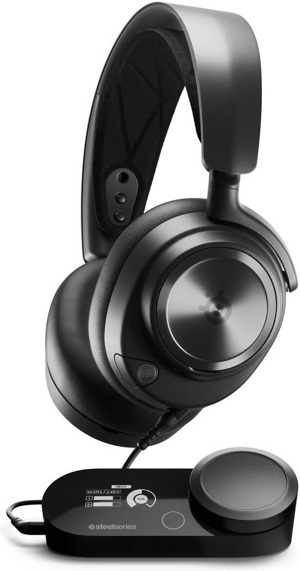 SteelSeries Arctis Nova Pro Wired Gaming Headset Premium Hi-Fi Drivers Hi-Res Audio 360° Spatial Game DAC Gen 2 Quad-DAC ClearCast Gen 2 Mic Compatible With Xbox & PC Black | 61528