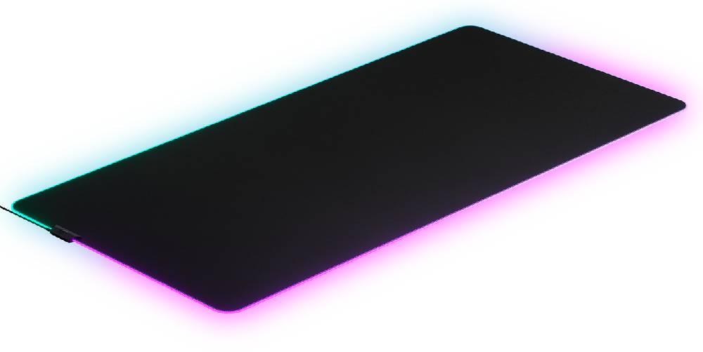 SteelSeries QcK Prism 3XL Etail RGB Cloth Mouse Pad 1220x590x4mm Dimension Silicon Rubber Base Material Black | 63511