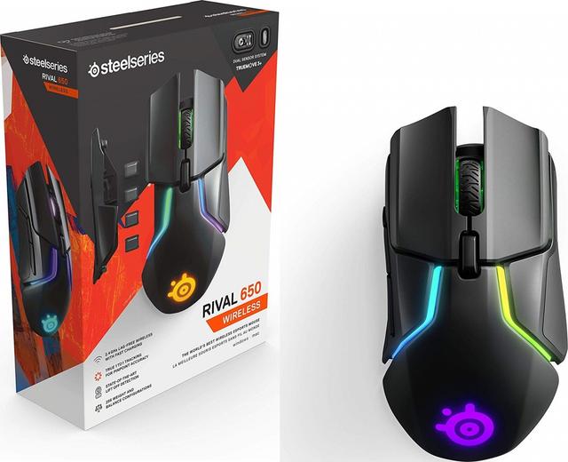 ماوس قيمنق لاسلكية 12000 CPI ستيل سيريز  SteelSeries Rival 650 Quantum Wireless Gaming Mouse - SW1hZ2U6MTA0MTIzMQ==