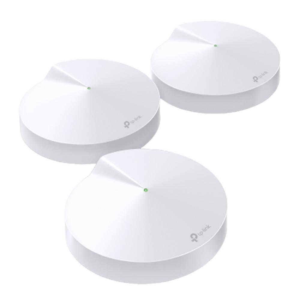 tp link TP-LINK AC1300 Whole Home Mesh WiFi System, 2 LAN/WAN Gigabit Ethernet Ports, <30 dBm Transmit Power, 2.4 GHz and 5 GHz Frequency, White | DECO M5(3-PACK)