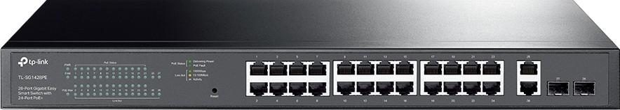 tp link TP-Link 28-Port Gigabit Easy Smart Switch with 24-Port PoE+ | TL-SG1428PE