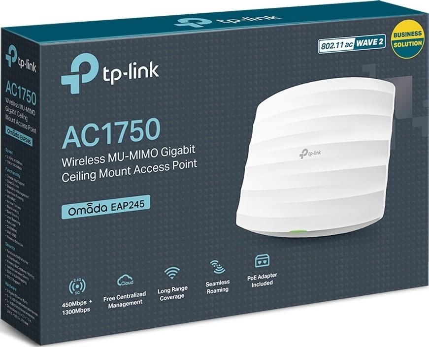 tp link TP-Link AC1750 Wireless Dual Band Gigabit Ceiling Mount Access Point EAP245