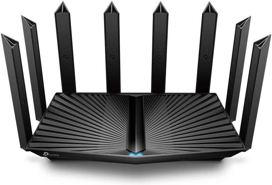 tp link TP-Link Archer AX90 AX6600 Tri-Band Wi-Fi 6 Router, Up to 4804 Mbps Max Speed, 8 High-Gain Antennas, WPA3 Reinforces Wi-Fi Encryption, 1×2.5 Gbps WAN/LAN Port 3×Gigabit LAN, USB, Black | 0150503320