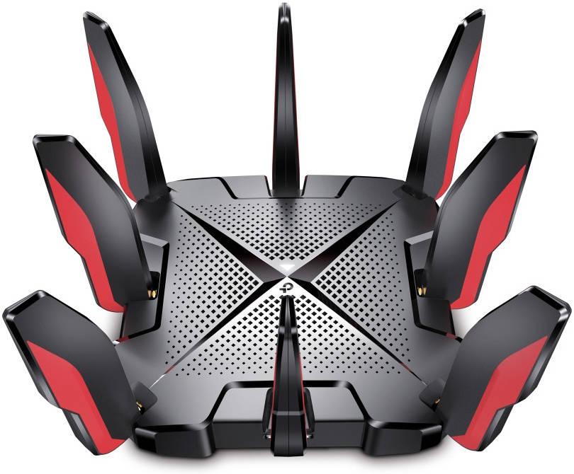 tp link TP-Link Archer GX90 AX6600 Wireless Tri-Band Gigabit & 2.5G Gaming Router, Up to 6579 Mb/s Speed, Wi-Fi 6, 8x External Antennas, 1 x Gigabit WAN/LAN Port, USB 3.1 Gen 1 & 2.0, Black-Red | ARCHER GX90