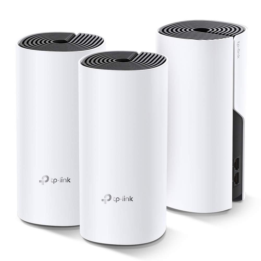 tp link TP-Link Deco AC1200 Whole Home Mesh WiFi System – Seamless Roaming, Adaptive Routing, Up to 5, 500 Sq. ft. Coverage, Connect Up to 100 Devices | Deco M4 3-Pack