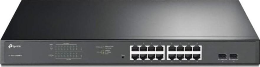 سويتش سطح مكتب 18 منفذ تي بي لينك TP-Link Switch 18-Port Gigabit Easy Smart Switch with 16-Port PoE+  TL-SG1218MPE