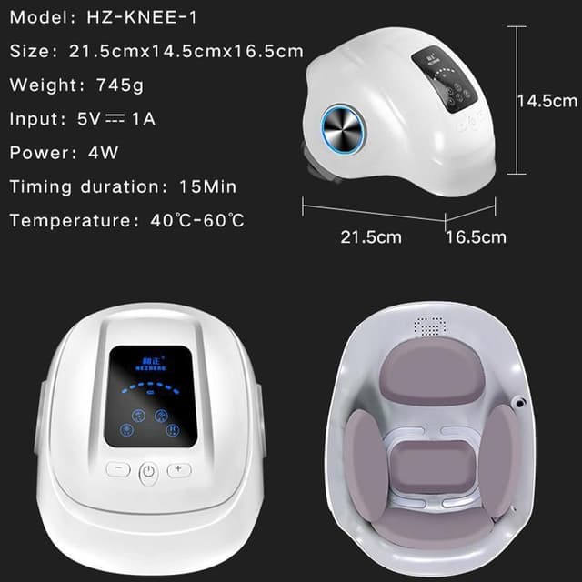 جهاز تدليك الركبة الاحترافي معالجة خشونة الركبة والتخلص من آلامها جينيريك Generic Cordless Compression Knee Massager