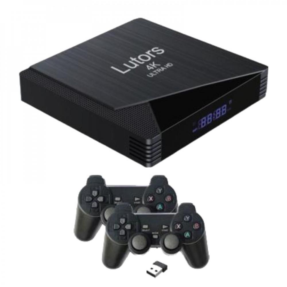 وحدة تحكم ألعاب كلاسيكية 4K ورسيفر ذكي لوتورز Lutors 2.4G Wireless Controller Gamepad Tv Game Box S
