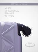 Para John 5-Pieces Hardside Travel Trolley Luggage Bag Set