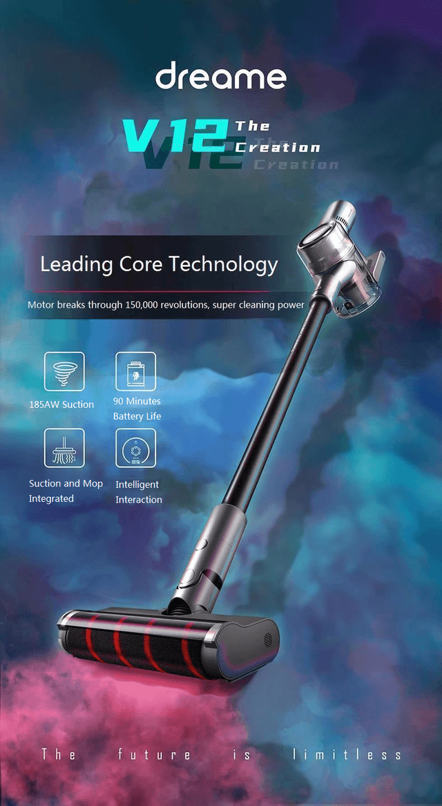 Dreame V12 Cordless Vacuum Cleaner 3000mAh