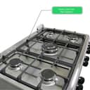 فرن غاز تركي 5 عيون نوبل 90x60 سم Nobel Gas Cooker Stainless Steel