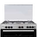 فرن غاز تركي 5 عيون نوبل 90x60 سم Nobel Gas Cooker Stainless Steel