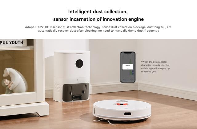 مكنسة روبوت التنظيف مع صندوق للغبار ليدستو Lydsto S1 Robot Vacuum ＆ Mop - SW1hZ2U6MTMyNTYzNA==