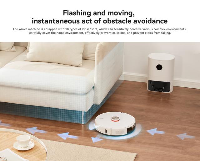 مكنسة روبوت التنظيف مع صندوق للغبار ليدستو Lydsto S1 Robot Vacuum ＆ Mop - SW1hZ2U6MTMyNTY1NA==