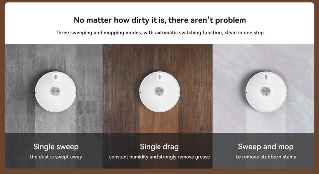 مكنسة روبوت التنظيف مع صندوق للغبار ليدستو Lydsto S1 Robot Vacuum ＆ Mop