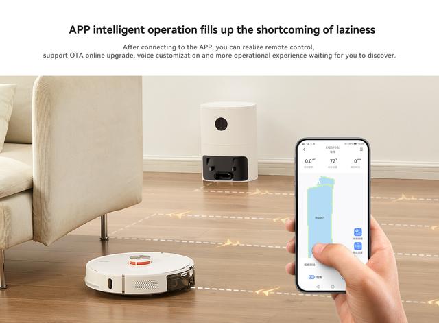 مكنسة روبوت التنظيف مع صندوق للغبار ليدستو Lydsto S1 Robot Vacuum ＆ Mop