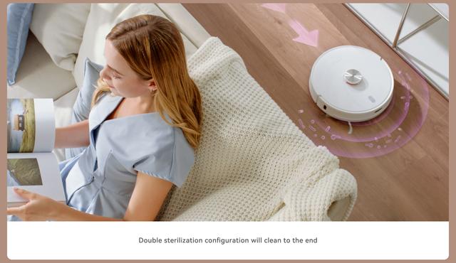 مكنسة روبوت التنظيف مع صندوق للغبار ليدستو Lydsto S1 Robot Vacuum ＆ Mop