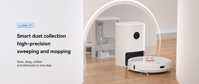 مكنسة روبوت التنظيف مع صندوق للغبار ليدستو Lydsto S1 Robot Vacuum ＆ Mop