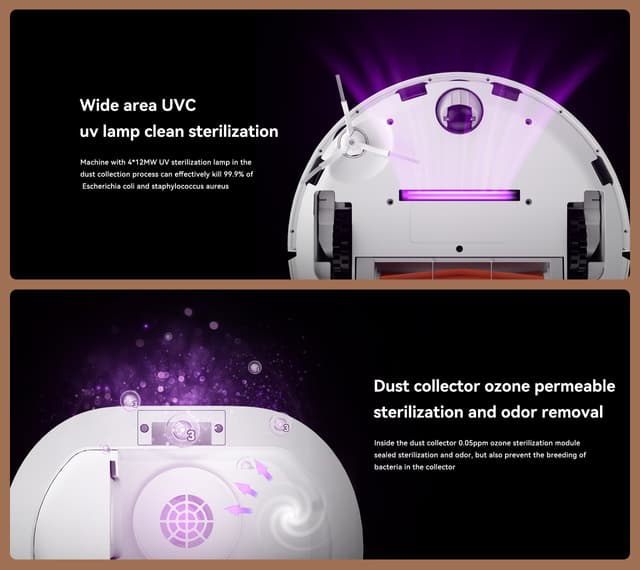 مكنسة روبوت التنظيف مع صندوق للغبار ليدستو Lydsto S1 Robot Vacuum ＆ Mop