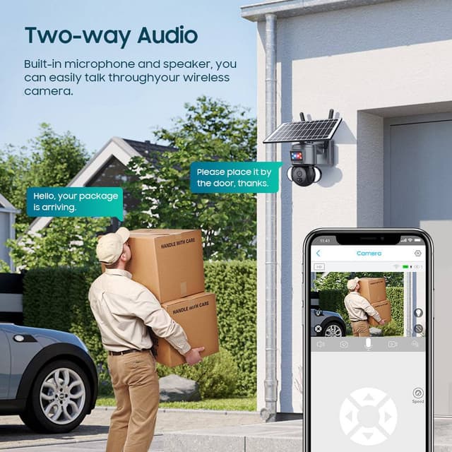 Wireless PTZ Solar Security Camera 4G  