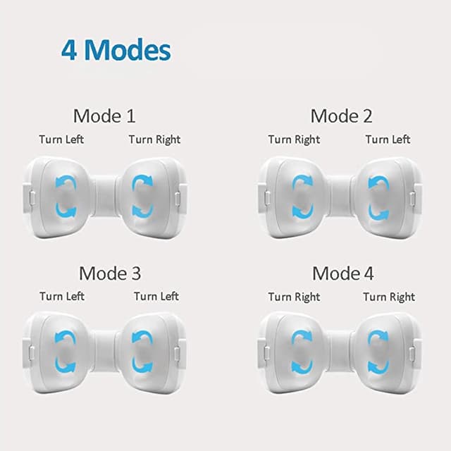 جهاز مساج للرقبة والكتف مع خاصية التسخين 2200 مللي أمبير Portable Rechargeable Neck and Shoulder Massager With Heat