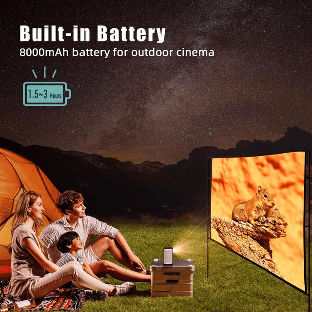 بروجكتر لاسلكي أندرويد باينتك 8000 مللي أمبير 180 بوصة BYINTEK P70 Mini DLP Android Projector