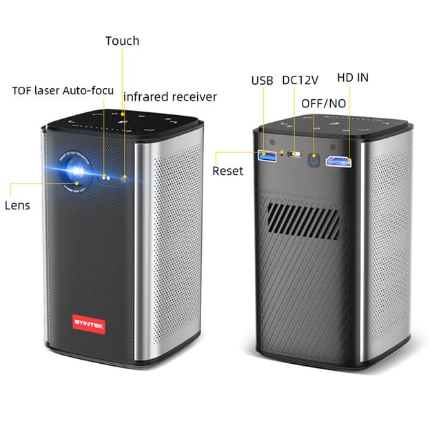 بروجكتر لاسلكي أندرويد باينتك 8000 مللي أمبير 180 بوصة BYINTEK P70 Mini DLP Android Projector