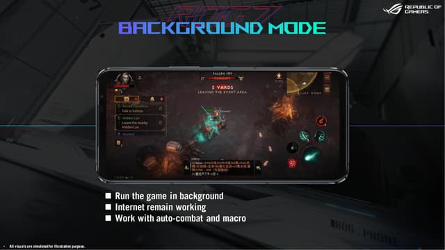 موبايل جوال اسوس روج 7 رامات 8 جيجا – 256 جيجا تخزين نسخة صينية Asus ROG Phone 7 5G