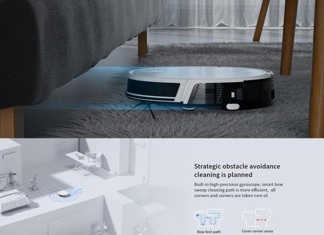 مكنسة روبوت التنظيف مع صندوق غبار ليدستو جي 2 الذكية Lydsto G2 Sweep Mop Robot Vacuum Cleaner