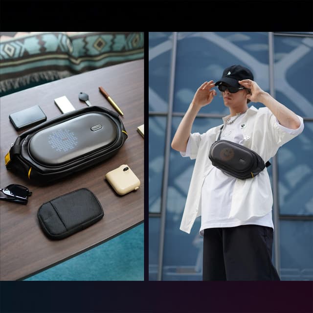 حقيبة كتف ذكية ديفوم بيكسو مع شاشة وتطبيق ذكي Divoom Pixoo SlingBag-C