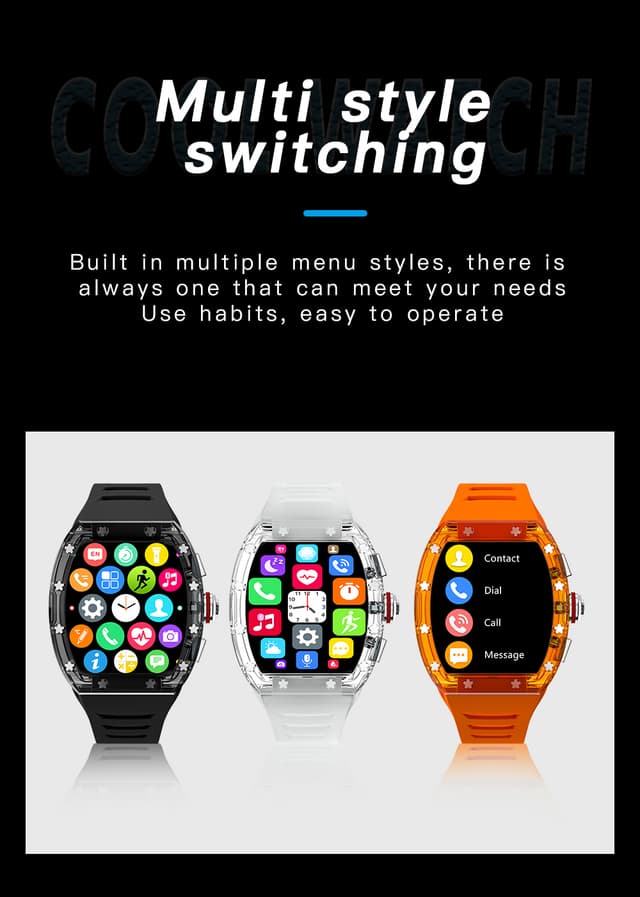 ساعة يد ذكية جرين كارلوس سانتوس 290 مللي أمبير Green Lion Carlos Santos Smart Watch