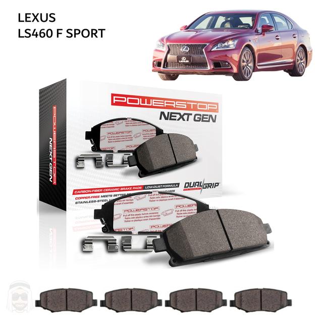Lexus LS460F Sport - Carbon Fiber Ceramic Brake Pads by PowerStop NextGen - SW1hZ2U6MTkxOTczMg==