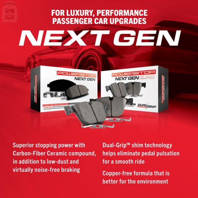 Lexus LS460F Sport - Carbon Fiber Ceramic Brake Pads by PowerStop NextGen - SW1hZ2U6MTM0ODg3MA==