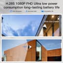 كاميرا مراقبة خارجية بالطاقة الشمسية والبطارية Smart Wireless Battery Camera With Solar Panel