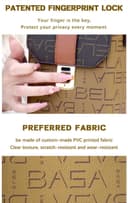 حقيبه نسائيه جلد بالبصمة Women's Smart Fingerprint Lock Bag