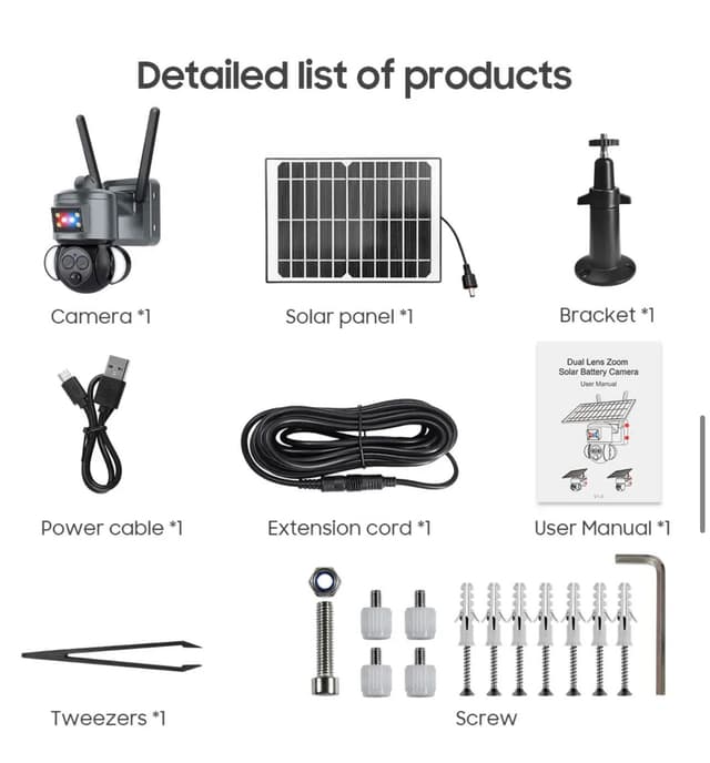 Wireless PTZ Solar Security Camera 4G  