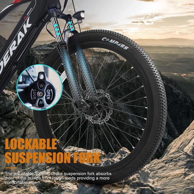 DerakBikes X3 29" Electric Bicycle 1000W Motor 48V 16Ah 