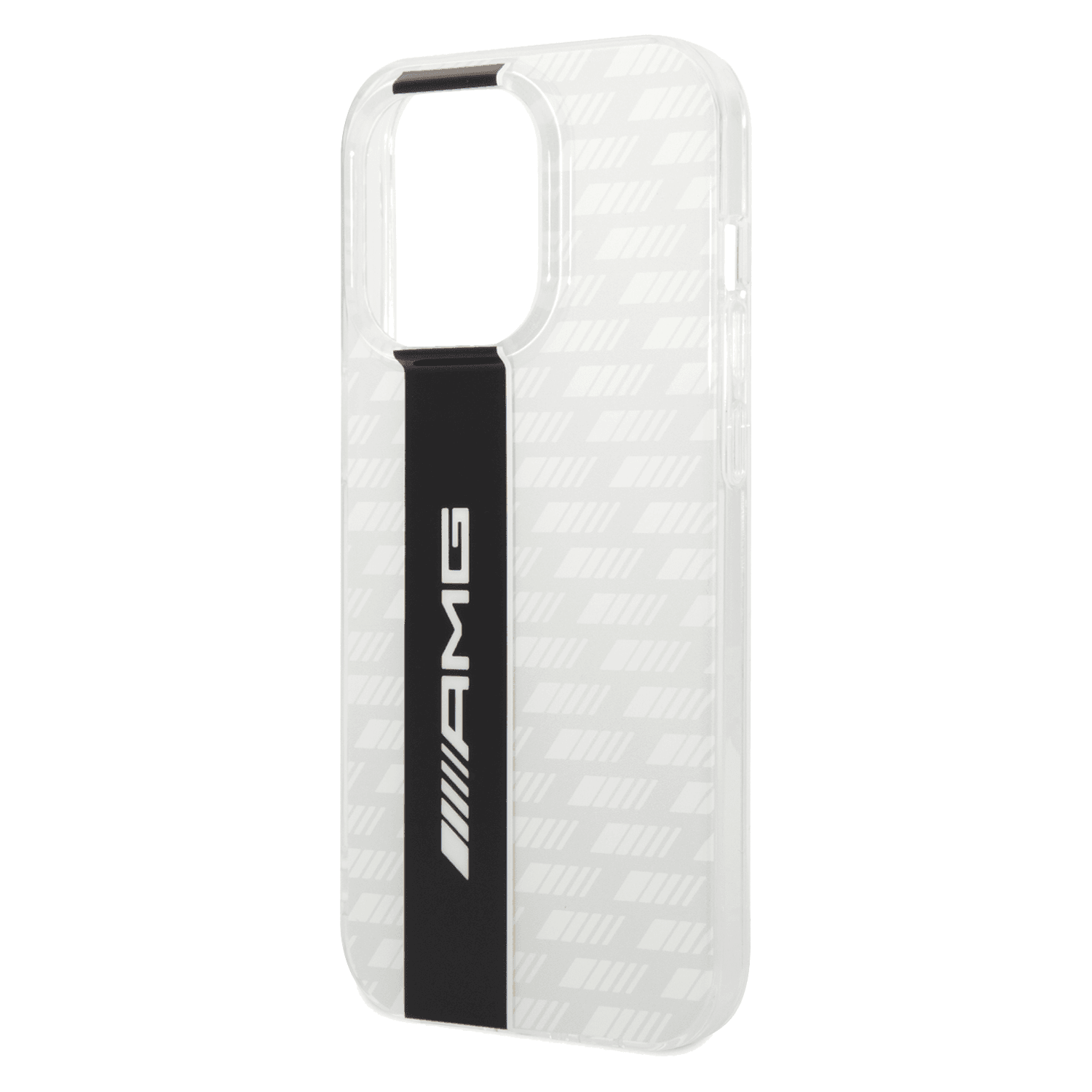 AMG Transparent Double Layer Case With Carbon Pattern II For iPhone 14 Pro - White [ AMHCP14L2DVCW ]