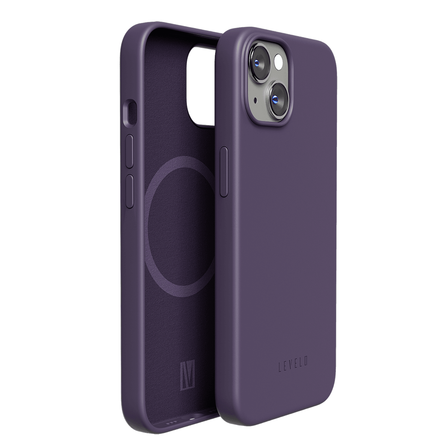 Levelo Iris Magsafe Liquid Silicone Case For iPhone 14 - Purple [ LVLMAGIRIS14-PUR ]