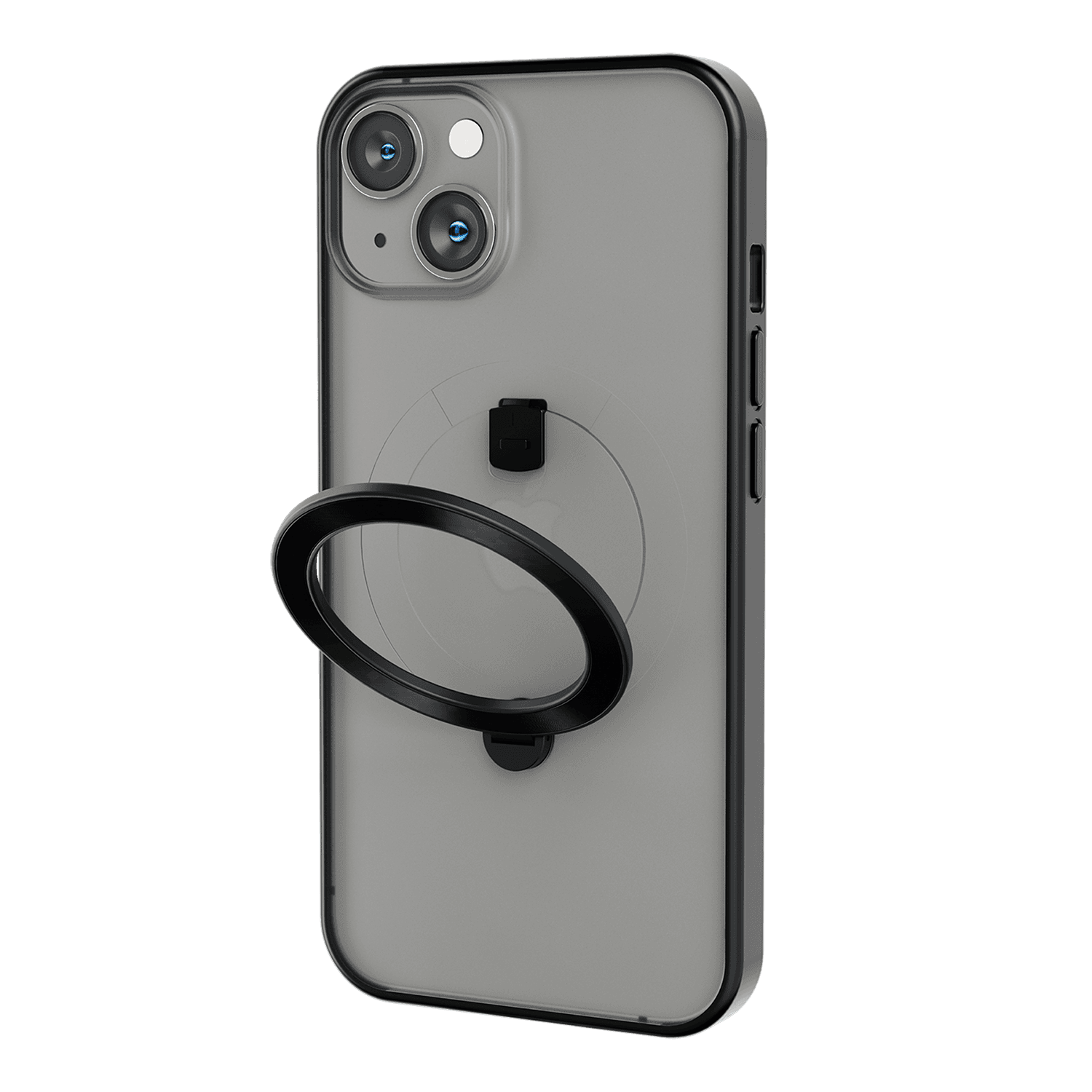 Levelo MagSafe Ringo Multi-Functional Kickstand Case For iPhone 14 - Black [ LVLMAGRINGO14-BK ]