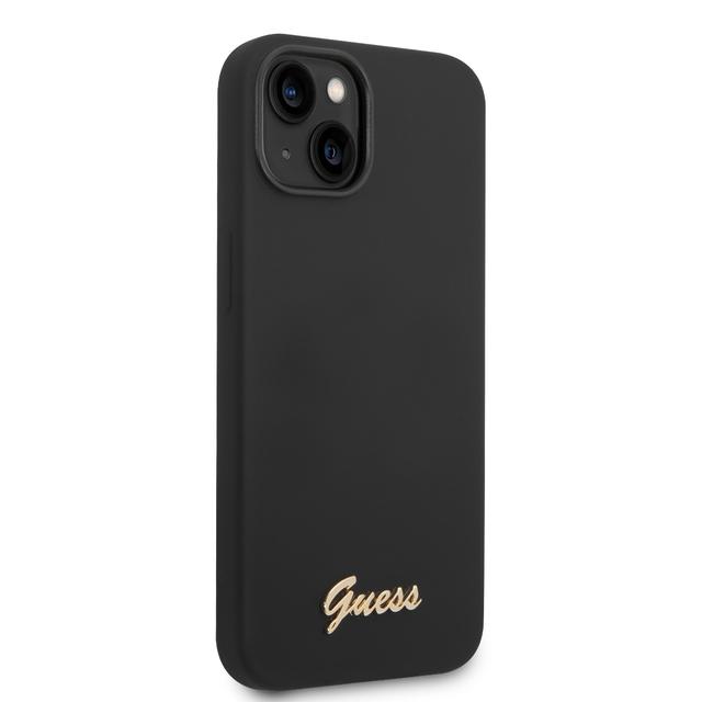 Guess Silicone PC Camera Script Logo Hard Case for iPhone 14 (6.1") - Black [ GUHCP14SSLSMK ] - SW1hZ2U6MTM4MzIxNQ==