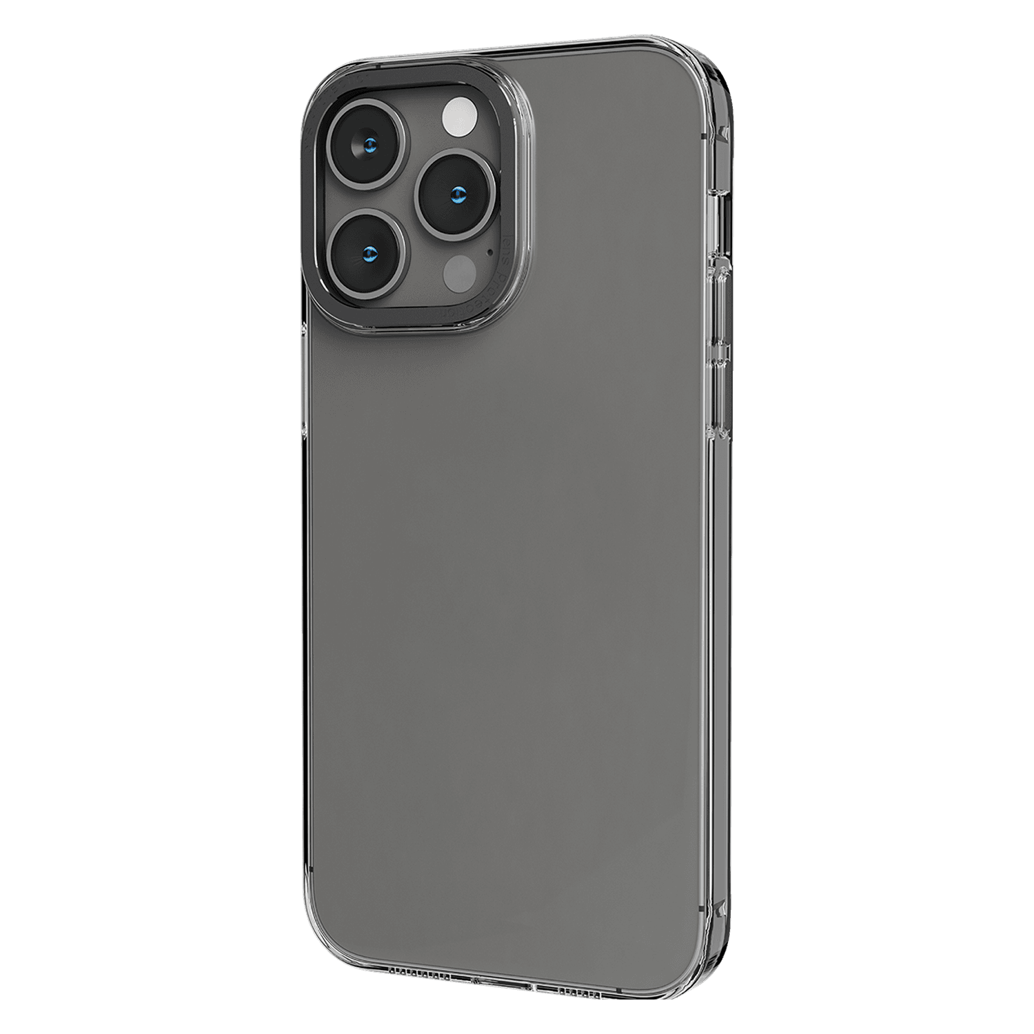 Levelo Sensa Clear Back Case For iPhone 14 Pro Max - Clear/Gray [ LVLSENSA14PM-CLGY ]