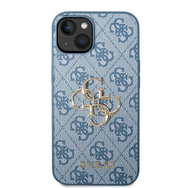 Guess PU 4G Big Metal Logo Hard Case for iPhone 14 (6.1") - Blue [ GUHCP14S4GMGBL ] - SW1hZ2U6MTM4Mzc5Nw==