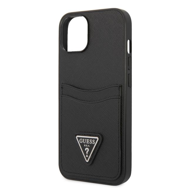 كفر ايفون 14 أسود جيس Guess Saffiano Double Card Hard Case for iPhone 14 Black - SW1hZ2U6MTM4Mzk5Mg==