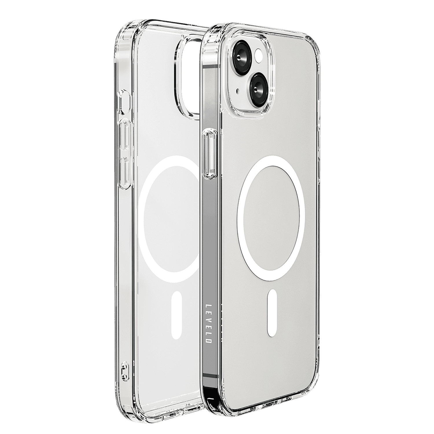 Levelo MagSafe Clara iPhone 14 Plus Clear Back Case - Clear [ LVLMAGCLARA14M-CL ]