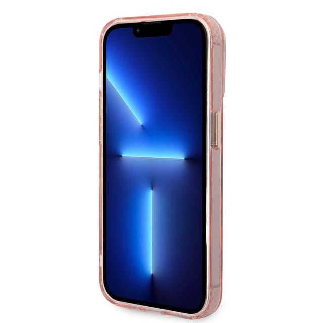 Guess Magsafe Case With Translucent Gold Outline For iPhone 14 Pro - Pink [ GUHMP14LHTCMP ] - SW1hZ2U6MTM4NDk2MQ==