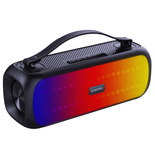 Porodo SOUL Soundtec Basic Speaker with RGB - Black [ PDSOULSPK-BK ] - SW1hZ2U6MTM5NjQ0NA==